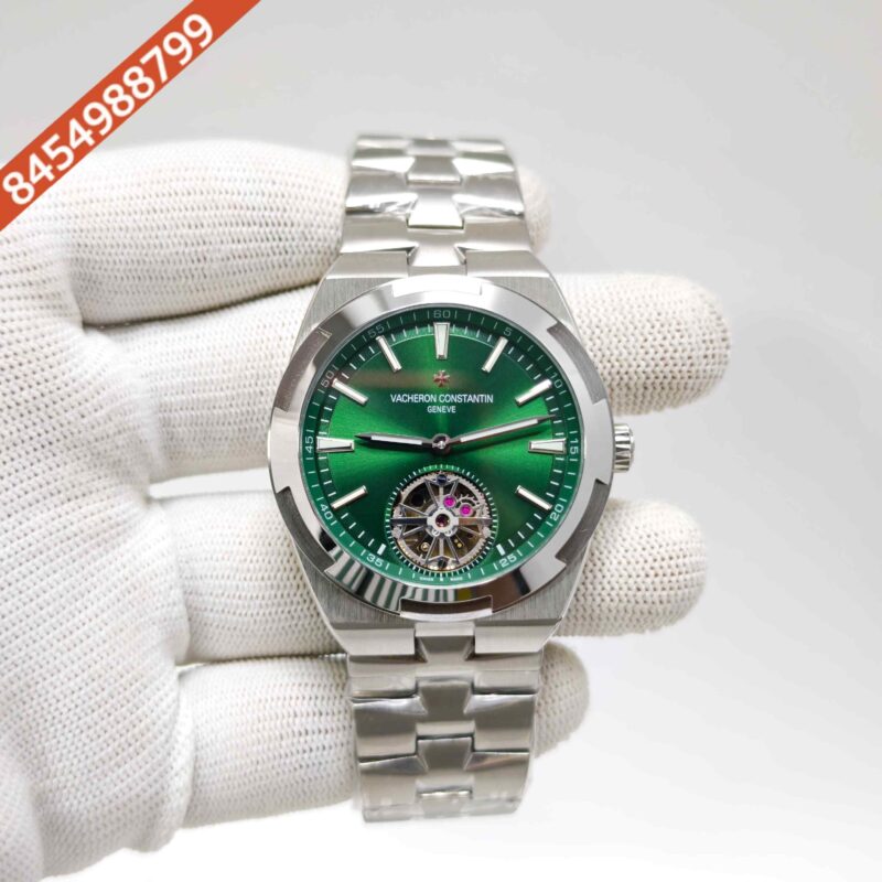 Vacheron Constantin Overseas 6000V Tourbillon Stainless Steel Green Dial Swiss Automatic Watch