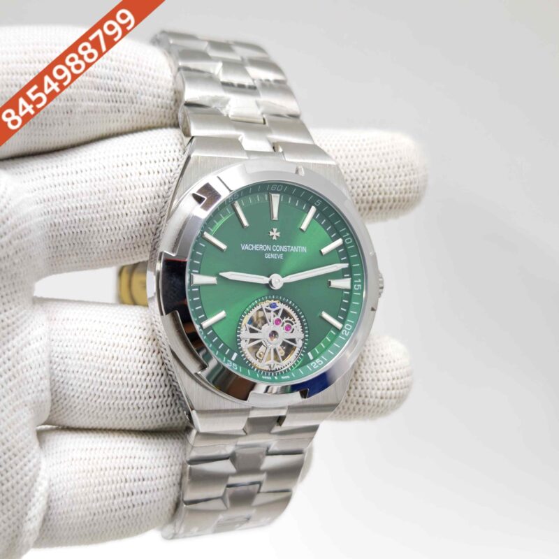 Vacheron Constantin Overseas 6000V Tourbillon Stainless Steel Green Dial Swiss Automatic Watch - Image 3